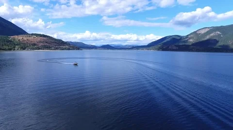 Boat and beautiful landscape Stock Footage 87438014