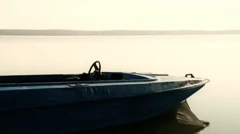 Boat and lake Stock Footage 10572643