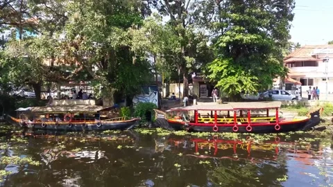 Boat and lake 스톡 동영상 155576016