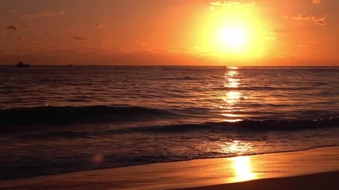 A boat and the ocean Stock Footage 282233334