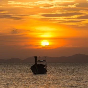 Boat and sunlight Stock Photos
