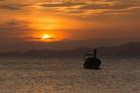 Boat and sunlight Stock Photos