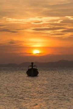 Boat and sunlight Stock Photos