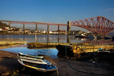 Boat and train Stock Photos