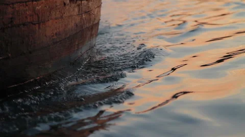 Boat and wave Stock Footage 94968115