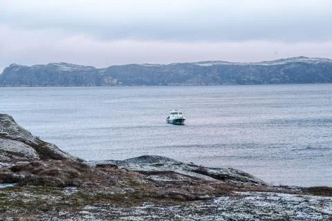 Boat in the Arctic Stock Photos