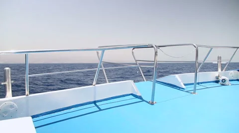 Boat on the Atlantic Ocean Stock Footage 6930498