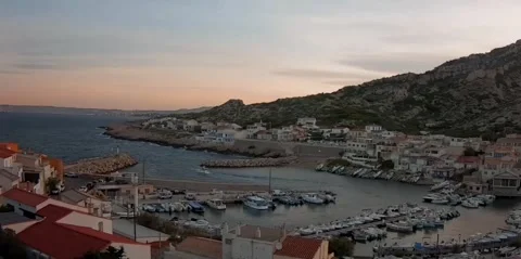 Boat in the bay Stock Footage 317281081