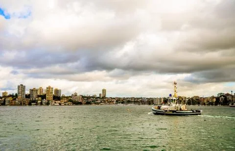 A boat in the bay Stock Photos
