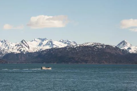 Boat in the bay Stock Photos