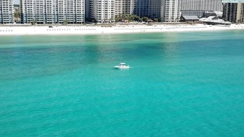 Boat By Beach from drone 库存影片 88669458