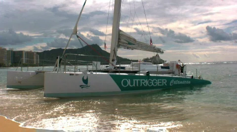 Boat on the beach Stock Footage 147533