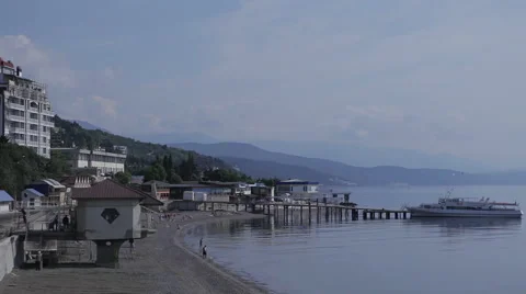Boat on the beach Stock Footage 53497809