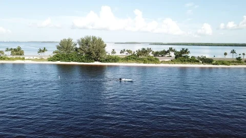 Boat at the Beach Stock Footage 92960638