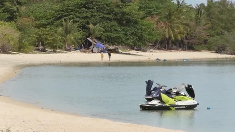 Boat in the beach Stock-Footage 112602829