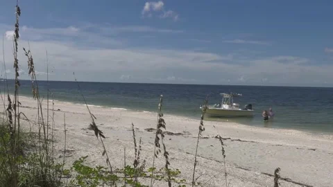 Boat on Beach Stock Footage 143287476