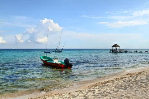 Boat on the beach Stock Photos