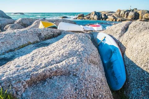 Boat on the beach Stock Photos