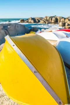 Boat on the beach Stock Photos
