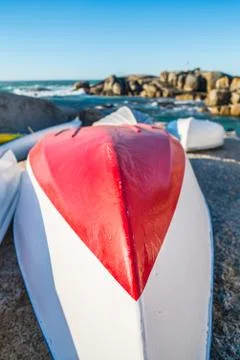 Boat on the beach Stock Photos