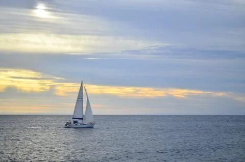 Boat in the beach 库存照片