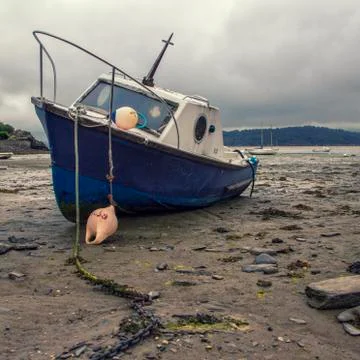 Boat on beach Stock Photos