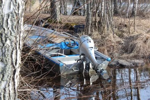 Boat on the beach Stock Photos