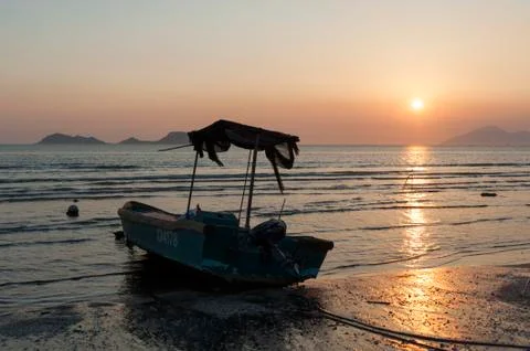 Boat on a beach Stock Photos