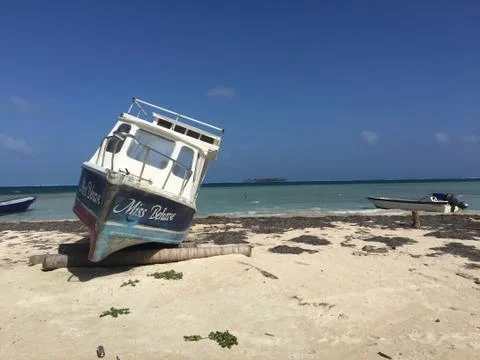 Boat on an beach Stock Photos