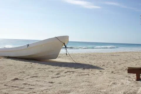 Boat on Beach Stock Photos