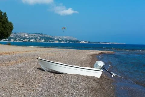 Boat On The Beach Stock Photos