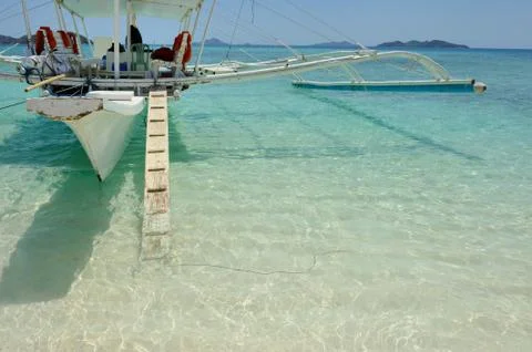 Boat &amp; beach Stock Photos