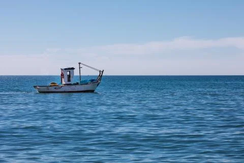 Boat in beach Stock Photos