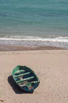 Boat on the beach Stock Photos