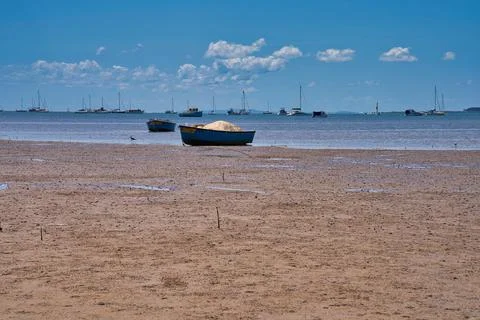 Boat on the beach Foto stock