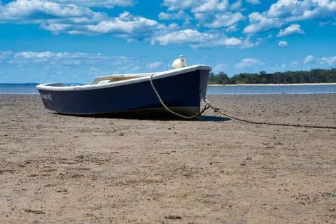 Boat on the beach Foto stock