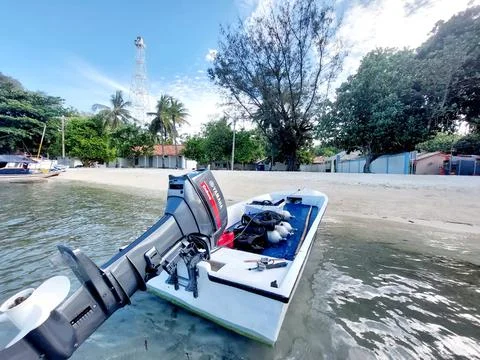 Boat on the beach Stock Photos