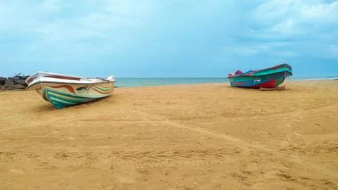 Boat on The Beach Stock Photos