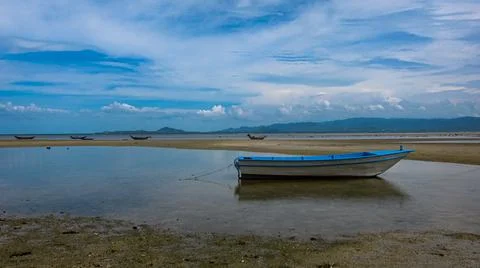 Boat on a Beach Stock Photos