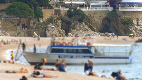 Boat Beached At The Cove Vídeo Stock 97917086