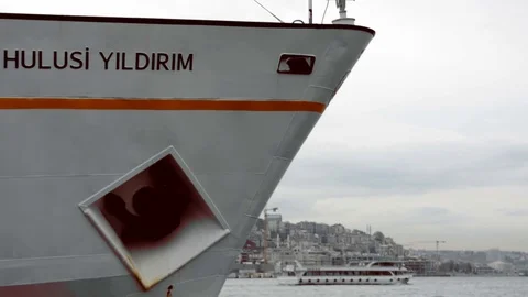 Boat on Bhosphorus 2 Video stock 106813171