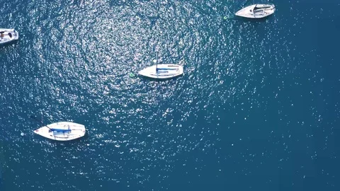 Boat Bird Eye Stock Footage 113351733