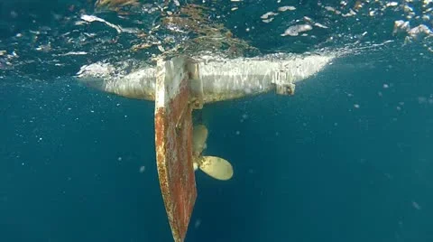 Boat in the blue Stock Footage 11959194