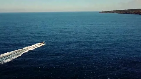 Boat on the blue sea	 Stock Footage 149320997