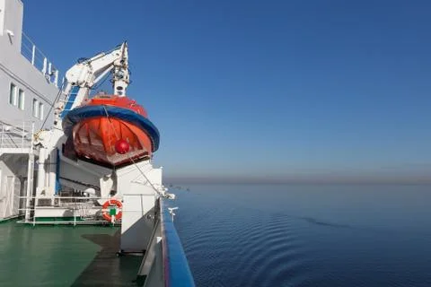 The boat on board the ferry Stock Photos