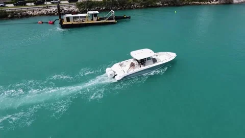 A boat on a body of water Stock Footage 155458366