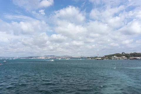 Boat on the Bosphorus Stock Photos