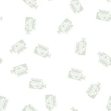 Boat in bottle glyph vector seamless pattern 스톡 일러스트