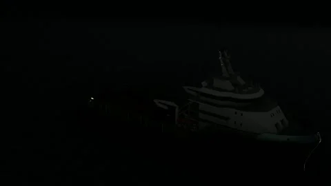 Boat with Bright Light Stock Footage 320074350