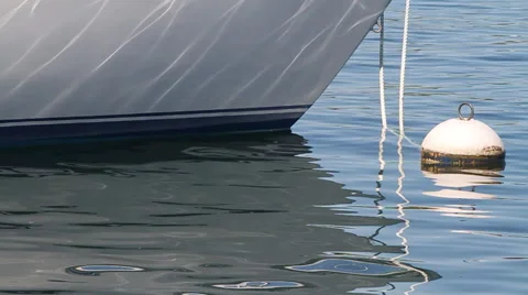 Boat Buoy Close Up Stock Footage 57717842